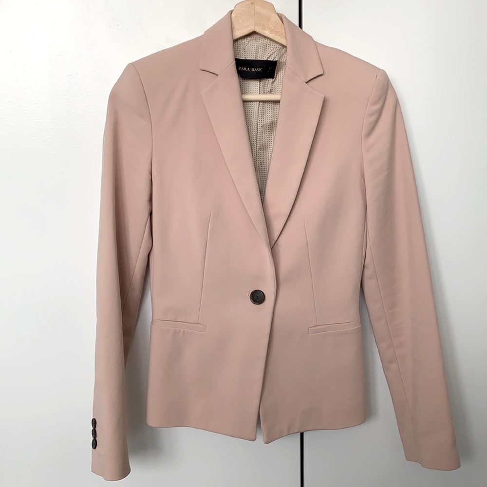 Fitted Zara blush blazer | Size xs